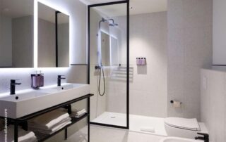 Prefabricated bathroom pods for hospitality - hotel project