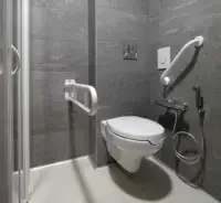 Prefabricated bathroom pods for healthcare - healthcare facility