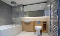 Prefabricated bathroom pods for residential construction - residential project